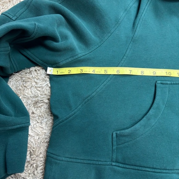 lululemon Scuba Teal Half-Zip Cropped Sweatshirt - Picture 7 of 9